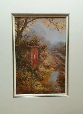 David Dipnall Autumn Lines (Post Box) Signed Limited Edition Landscape Print • £65.99