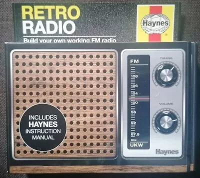 BUILD YOUR OWN RETRO FM RADIO. Haynes DIY Kit. NEW - Opened Never Used.  • £9.99