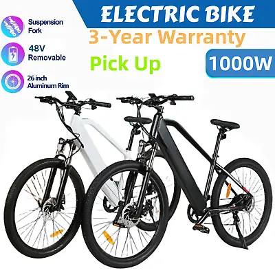 🔥Electric Bike Scooter City Mountain Bicycle 1000W Moter 48V 🔥Commuter Battery • $1190.99