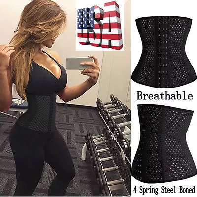 Corset Waist Trainer Training Shaper Body Shapewear Underbust Cincher Tummy Belt • $7.79