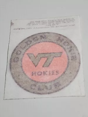 Virginia Tech Golden Hokie Club Hokies Logo Round Decal Sticker 3  • $4.77