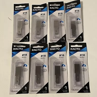 Lot Of 8 X-ACTO #18 Knife Blades - 5pc Packs = 40 Blades Total - New • $39.95