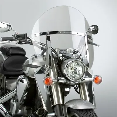 NC Switchblade Chopped Windshield Clear W Chrome Mount Honda VTX1800F 1 05-08 • $440.91