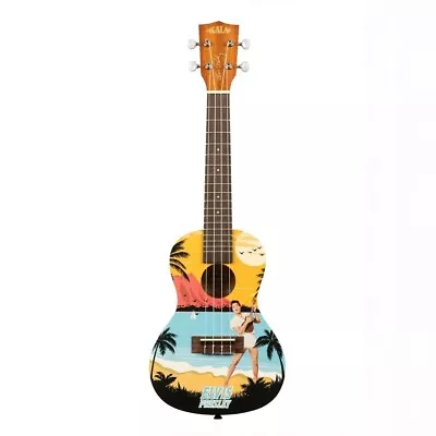 KALA Learn To Play ELVIS Blue Hawaii Concert Ukulele STARTER KIT • $169