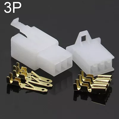 2.8mm 2/3/4/6/9 Way Pin Mini Connector Plug And Socket Kits Motorcycle Car Auto • £3.83