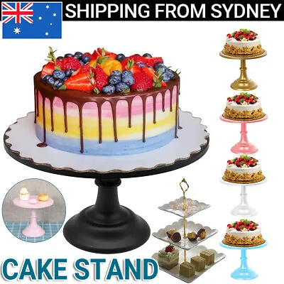 25cm Cake Stand Gold Iron Cupcake Wedding Dessert Bar Party Pedestal Fruit Tray • $11.42