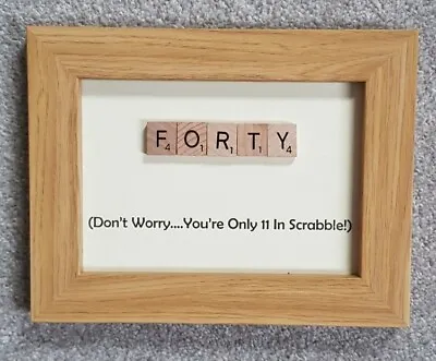 Special Birthday Scrabble Birthday Frame 30th 40th 50th 60th 70th 80th 90th • £10