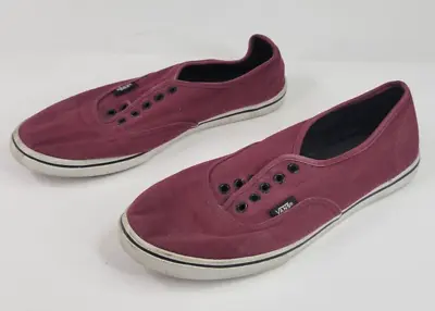 VANS Authentic Lo Pro Womens 8.5 Mens 7 Burgundy Red Casual Skate Shoes • $8.93