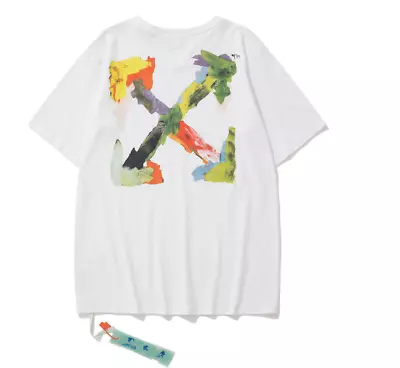 Off-White Brush Arrow Logo-print T-shirt White • £35.88