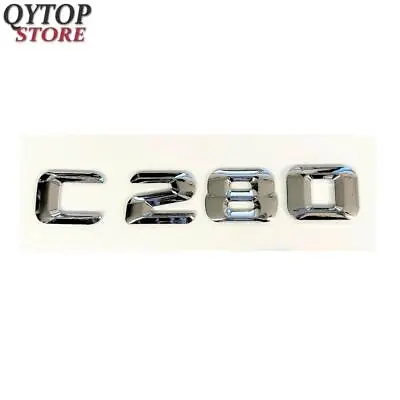 For C280 C 280 Chrome Rear Trunk Emblem Badge Nameplate Replace • $12.49