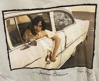 Fall 1974 Jackson Browne Concert T Shirt White Classic Unisex S-5XL CC4690 • $18.99