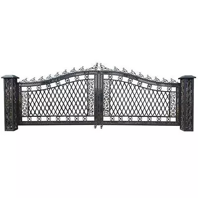 Driveway Entry Gate 20ft Wide Fence Aluminum Patio Outdoor • $6649.50