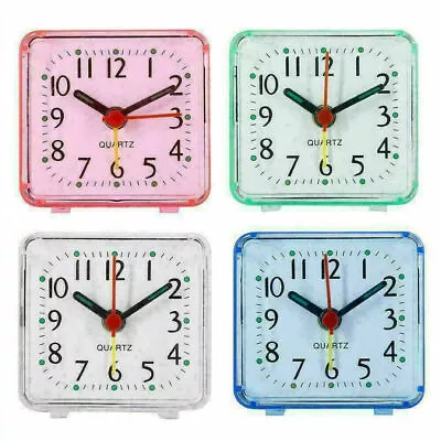 $6.04 • Buy Bedside Clock Analog Alarm Battery Desktop Minimalist Table Analogue Clocks