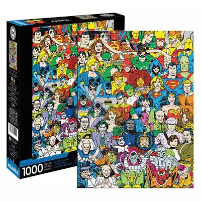 Aquarius DC Comics Retro Cast 1000 Piece Jigsaw Puzzle • $24.95