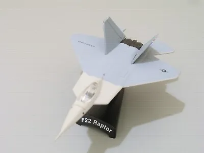 Postage Stamp F-22 Raptor USAF Jet 1:100 Diecast Model Airplane & Display Stand • $17.95