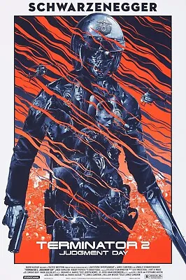 NEW Terminator 2 Judgement Day Poster Print Canvas FREE SHIPPING • $66.56