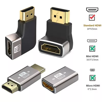 8K UHD HDMI 2.1 Adapter Coupler HDMI Cable Extension Converter For Roku TV Stick • $7.59