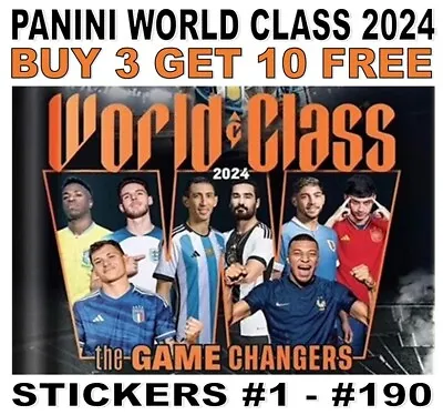 Panini World Class 2024 Sticker Collection #1 - #190 Brazil Germany Argentina • £1.25