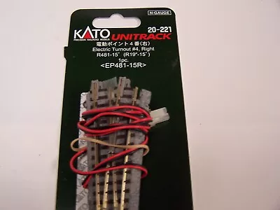 N SCALE Kato 20-221 Turnout Switch #4 Right - Lot P91 • $19.80