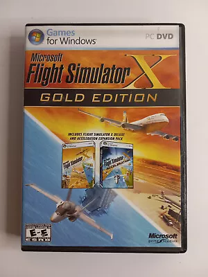 Microsoft Flight Simulator X: Gold Edition (PC: Windows 2008) Complete • $20