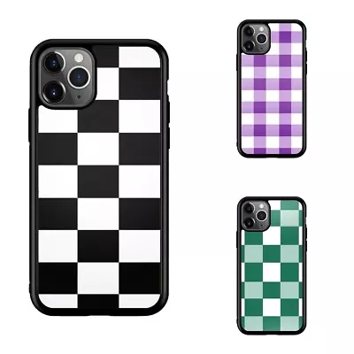 For IPhone 11 12 13 Pro Max Mini Anti-scratch Cover White Checkerboard • $19.79