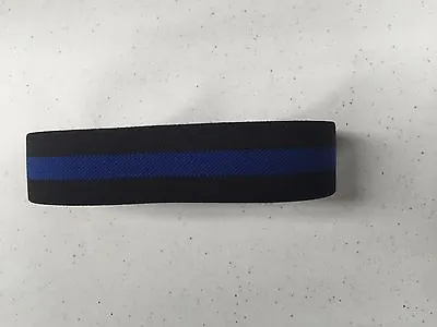 Set Of 2 - Blue Line Mourning /Memorial /Support Arm Band Elastic By Wesol • $7.99