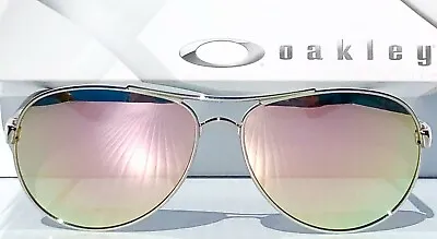 NEW* Oakley TIE BREAKER Rose Gold AVIATOR POLARIZED Galaxy Women's Sunglass 4108 • $208.87