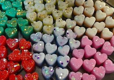 20/50 Highly Scented Soy Wax Mini Heart Melts Fresh & Clean Laundry Inspired • £2.35