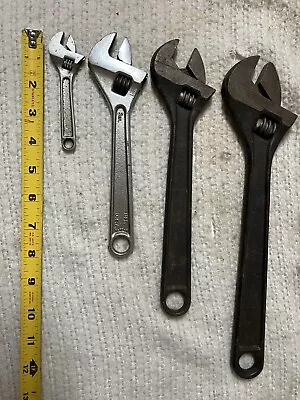 Adjustable Crescent  Wrench Lot Of 3pc Proto Crestoloy WF 12” 10” 8  4” Nice • $12
