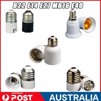 B22 To E27 Light Socket Adapter E14 To E27/E27 To E14/E27 To MR16/E40 Lamp Base • $9.39