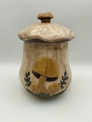 Vintage Arnel’s Large Ceramic Mushroom Canister 10” Cookie Jar • $30