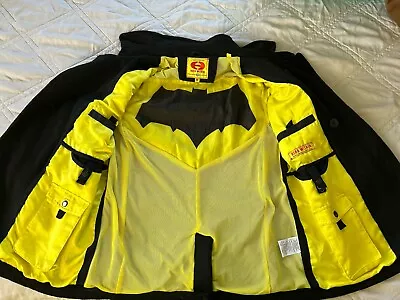 *RARE* BATMAN Hero Within Pea Coat Men's MEDIUM  *FREE SHIPPING* • $129.99