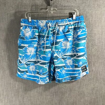 Maui And Sons Swim Trunk Lined Shorts Men's M Blue Floral • $6.30