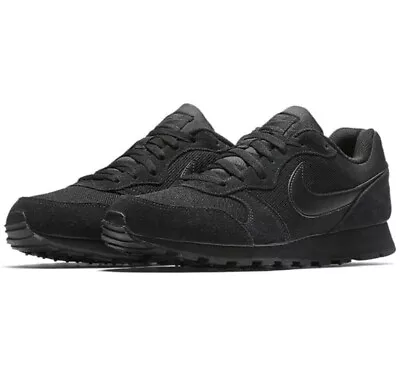 Nike MD Runner 2 Shoes | Triple Black Mens Trainers UK Sizes 749794 002 • £64.99