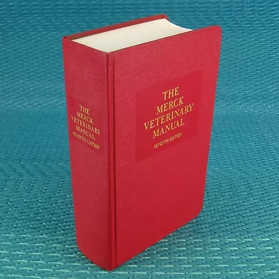 The Merck Veterinary Manual 1991 7th Edition Hardcover Thumb Indexed • $9.99