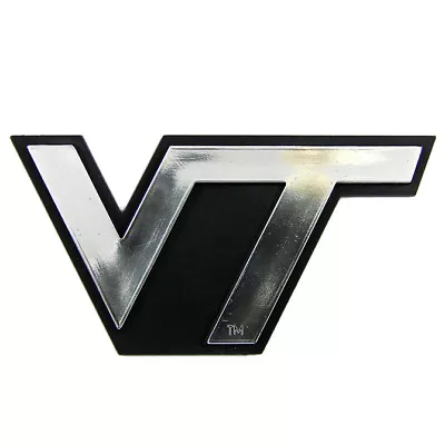 Virginia Tech Hokies Logo 3D Chrome Auto Decal Sticker NEW!! Truck Or Car • $8.99