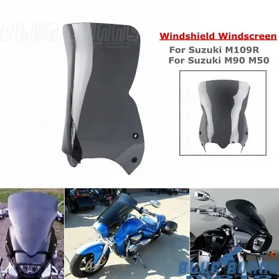 Motorcycle Windshield For Suzuki Boulevard M109R Boss LE M109RZ M50 M90 Cruiser • $155.65