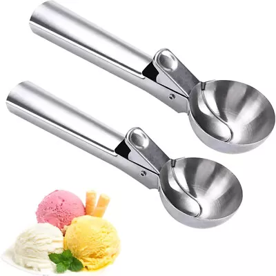 Ice Cream Scoop Scooper Mash Potato Cookie Dough Stainless Steel Spoons 5cm 6cm • £4.74