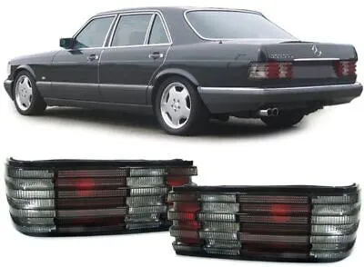 RARE Smoked Taillights Set For Mercedes S Class W126 79-92 + SEC Rear Lamps • $174.94