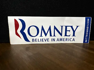 Mitt Romney For President 2012 Official Campaign 9  Bumper Sticker America • $3