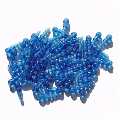 Dark Blue Stack Beads Fishing Lure Components Crafts (50pc) • $3.49