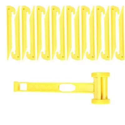 AITIME 30 Pcs 9 Inch Plastic Tent Stakes With 1 Yellow Puller  Assorted Colors  • $22.64