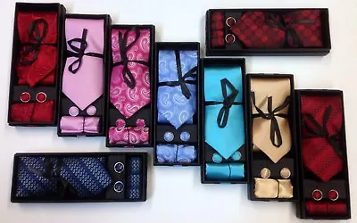 £14.99 • Buy Marc Darcy Men's Tie And Cuff Links / Hanky Sets Gift Box
