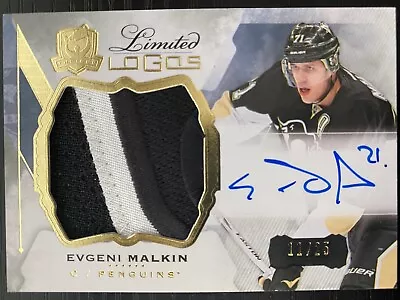 2015-16 The Cup Limited Logos PATCH AUTO - Evgeni Malkin 11/25 Penguins SP • $289