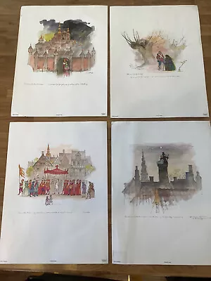 Mads Stage Danish Artist Set Of 4 Prints HC Anderson Fairytales • $43.52