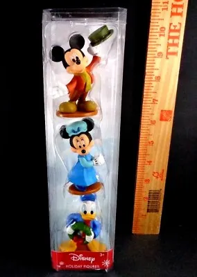 Disney Mickeys Christmas Carol 3 Figurine Set Scrooge Minnie Donald Mickey NEW • $16.99