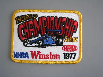 1977 Winston World Championship Series Nhra Drag Racing Embroidered Patch • $17.50