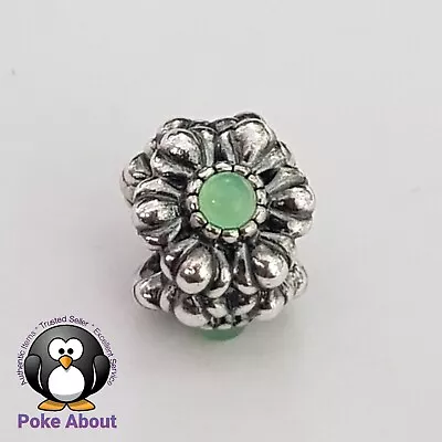 $55 • Buy Pandora Birthday Bloom May Silver Chrysoprase 790580CH Charm Birthstone Flower