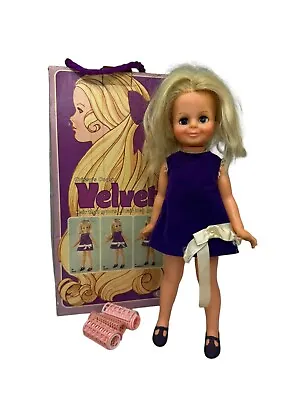 Vintage 1970 Ideal Velvet DollCrissy's CousinHair That GrowsOriginal Box1035 • $17.50