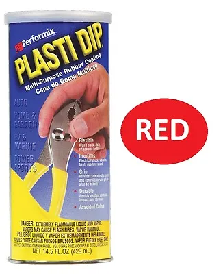 RED 14.5oz Performix PLASTI DIP Plastic Multi Rubber Grip Coating Handle Tool • $21.70